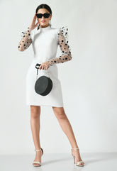 Elegant White Bodycon Dress for Women - Party-Ready, Comfortable, and Stylish