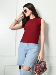 Stylish Glamorous Girls and Womens Maroon Tops