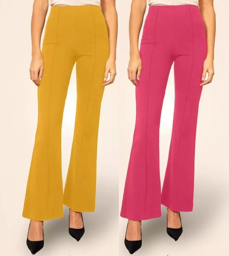 Pretty Graceful  Bellbottom Pants For Women