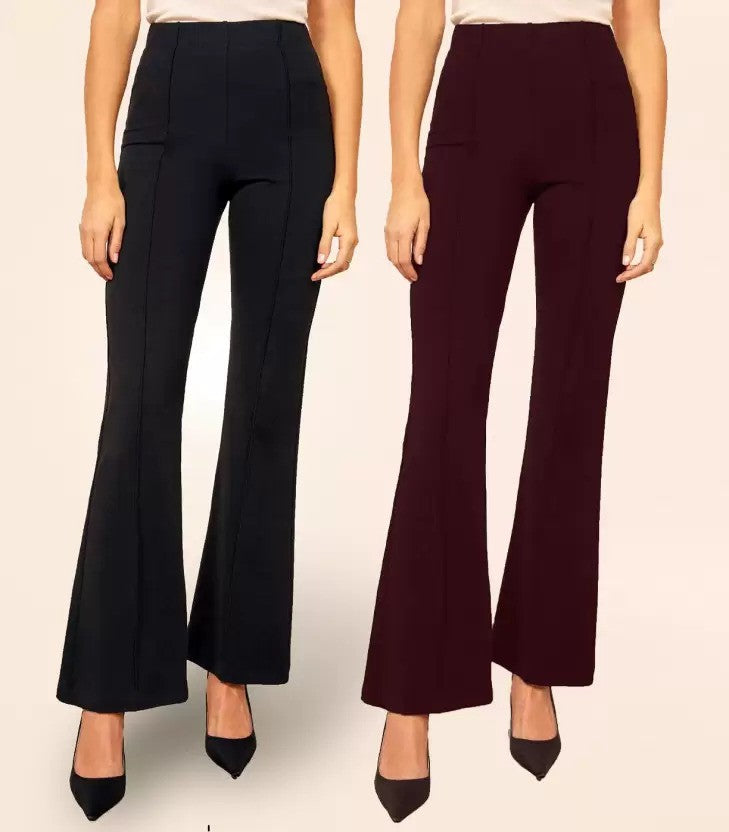 Pretty Graceful  Bellbottom Pants For Women