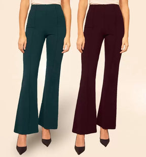 Pretty Graceful  Bellbottom Pants For Women