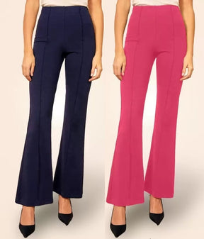 Pretty Graceful  Bellbottom Pants For Women