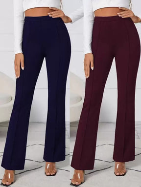 Pretty Graceful  Bellbottom Pants For Women