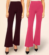 Pretty Graceful  Bellbottom Pants For Women