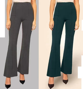 Pretty Graceful  Bellbottom Pants For Women