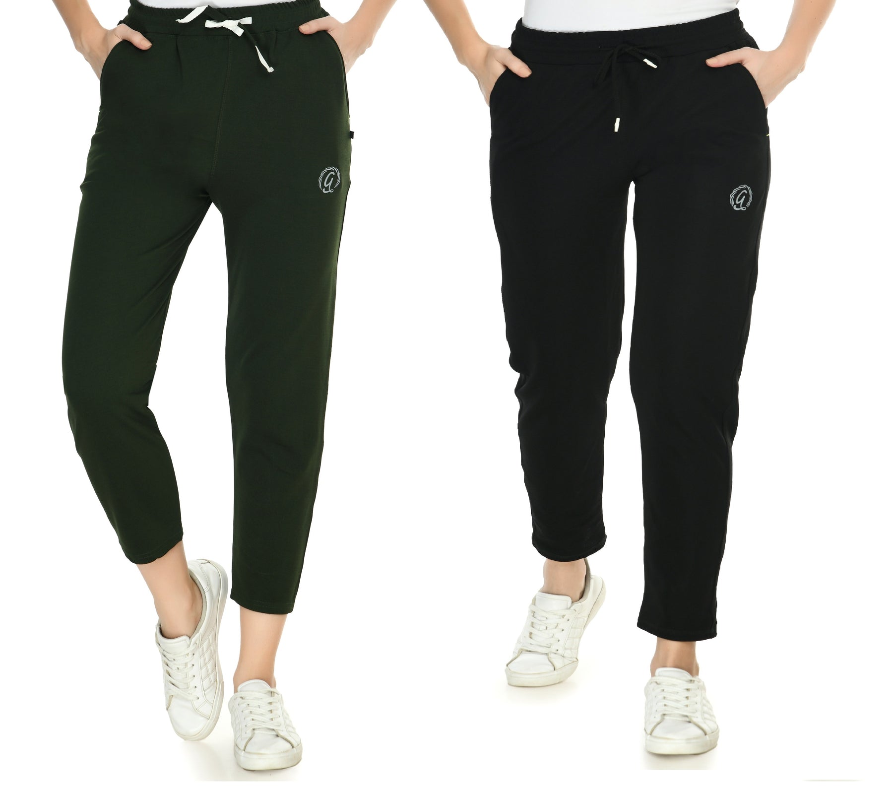 Women's Solid Beautiful Track Pants Pack of 2 for Women and Girls, Perfect for Workouts and Casual Wear