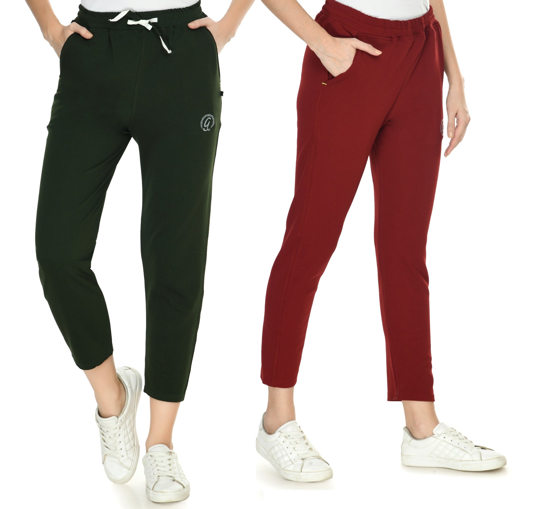 Women's Solid Beautiful Track Pants Pack of 2 for Women and Girls, Perfect for Workouts and Casual Wear