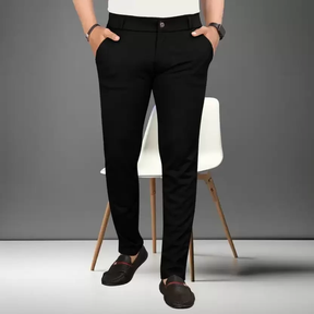 Men’s Tailored Slim Fit Lycra Blend Trousers – Contemporary Style and All-Day Comfort for the Modern Man