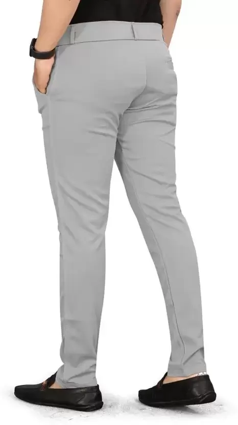 Men’s Tailored Slim Fit Lycra Blend Trousers – Contemporary Style and All-Day Comfort for the Modern Man