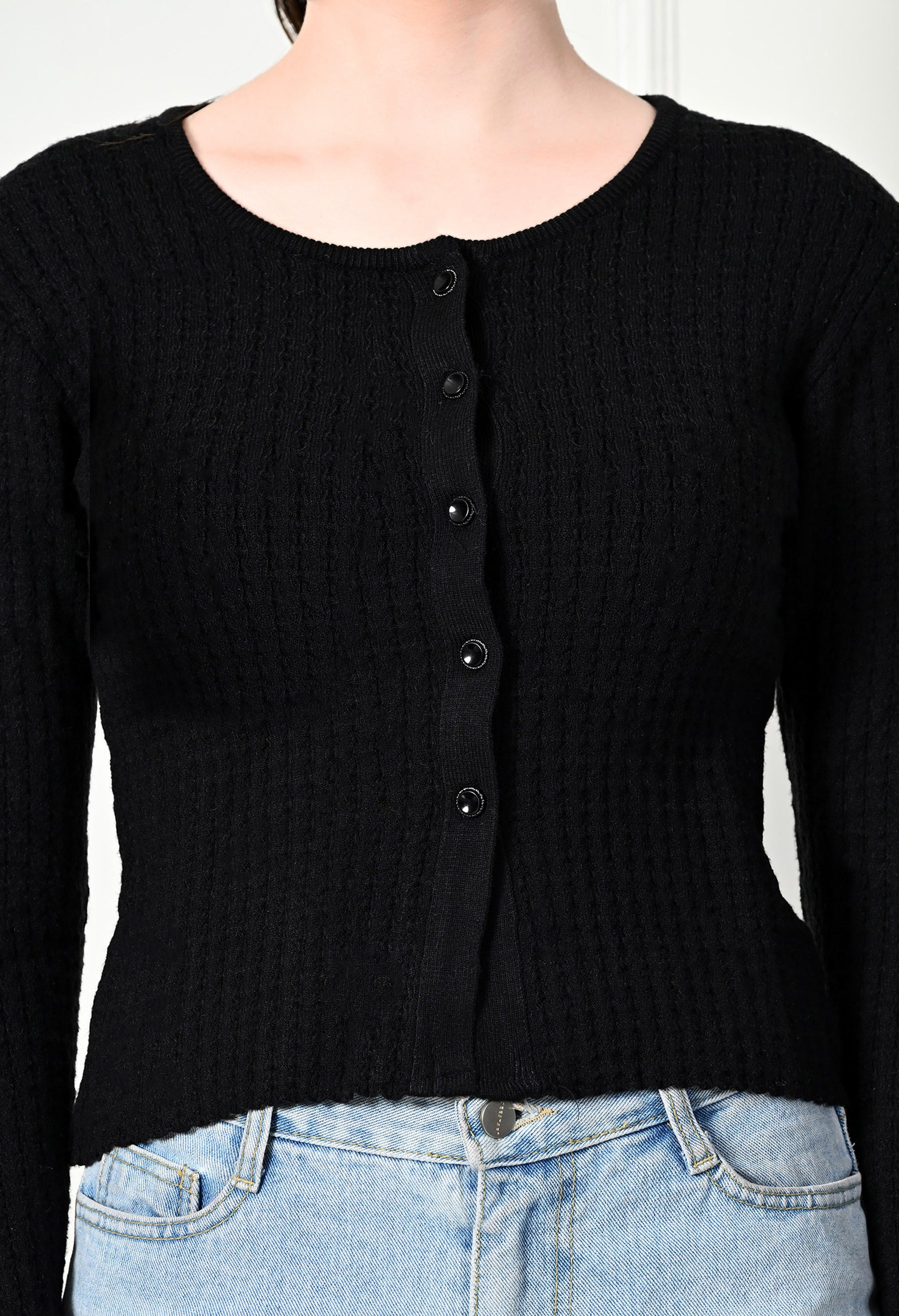 Pretty Feminine Women’s Wool Blend Sweater – Elegant and Cozy Winter Essential