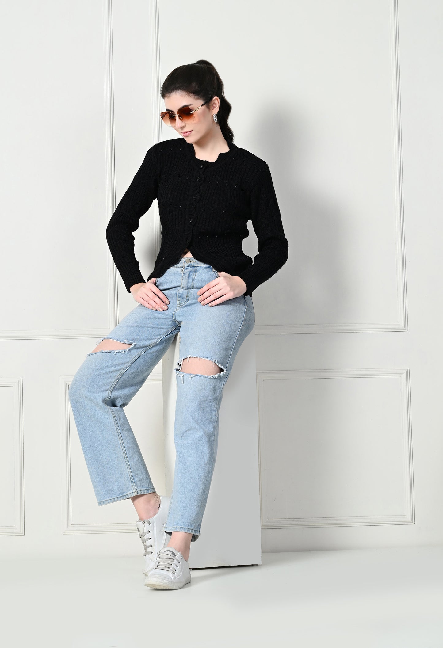 Comfy Fashionista Women’s Wool Blend Sweater – Stylish, Soft, and Perfect for Cold Weather