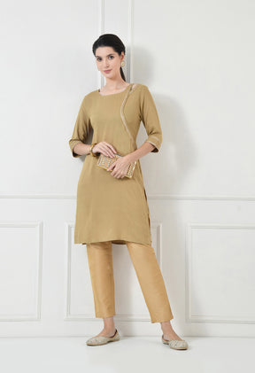 Women Self Design cotton  Straight Kurta